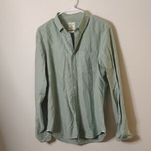 GAP Mint Green Casual Button-Down Shirt